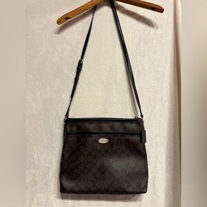 Coach Signature Brown Crossbody Bag